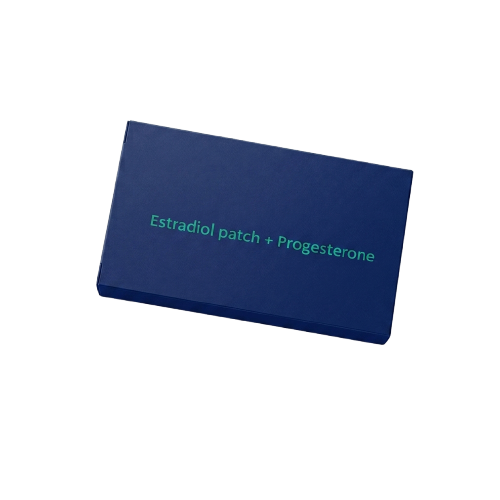 Estradiol patch + Progesterone